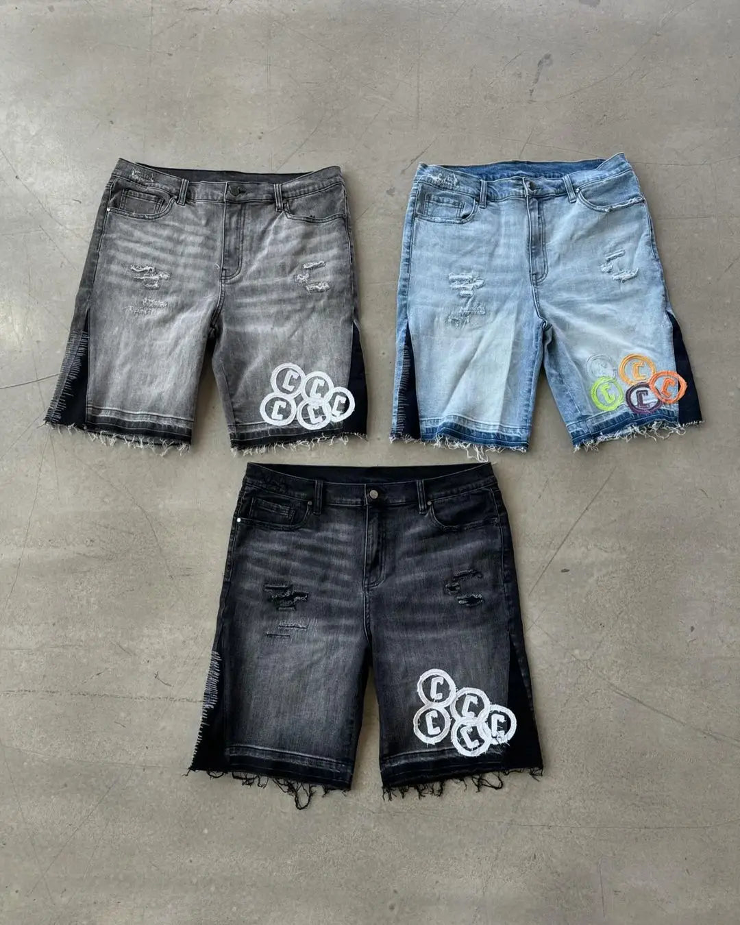 American denim shorts