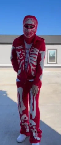 Punk Hairy Skeleton Jumper Sweater