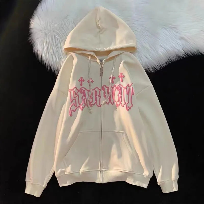 Women Zip Up Hoodie
