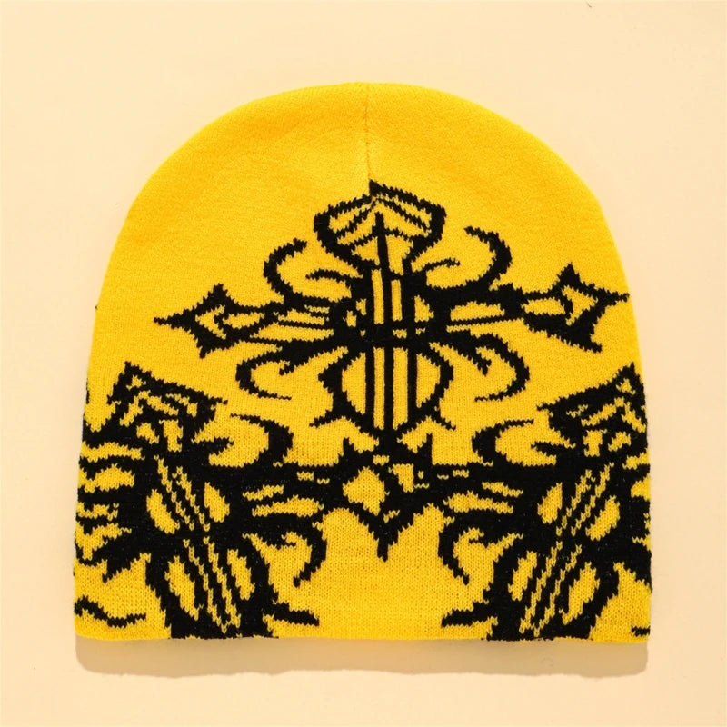 Unisex Cobweb Pattern Beanie