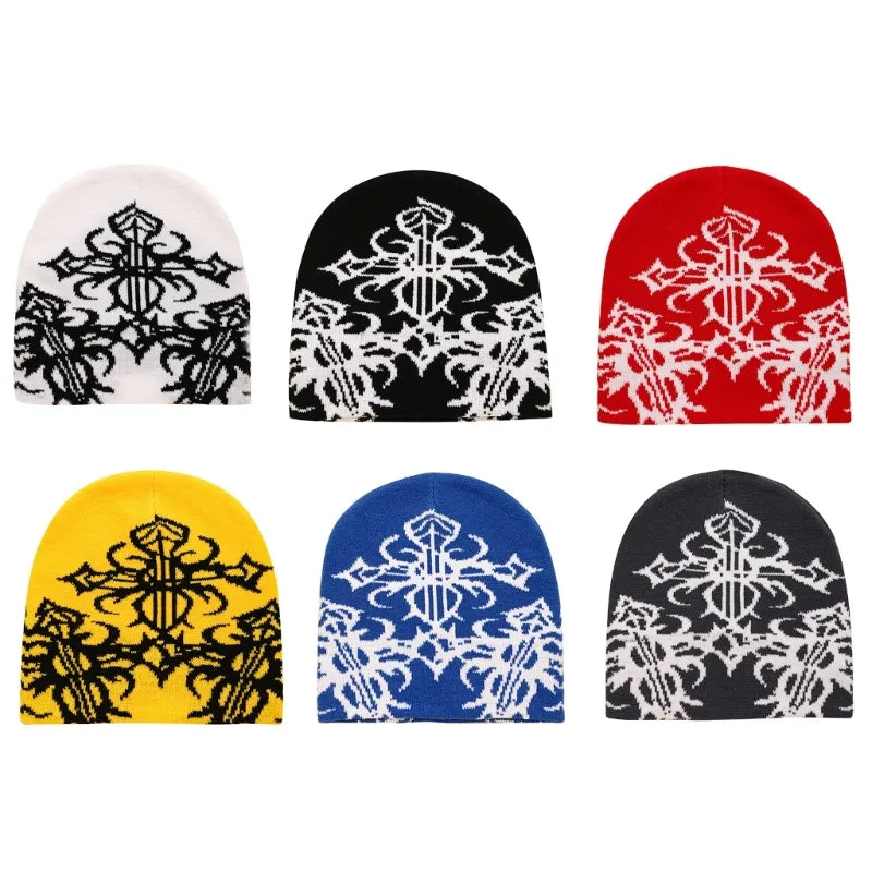Unisex Cobweb Pattern Beanie