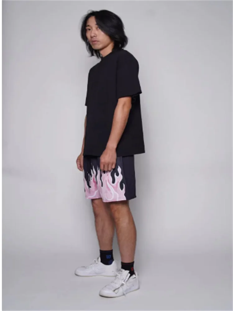 Mesh Flame Men Shorts