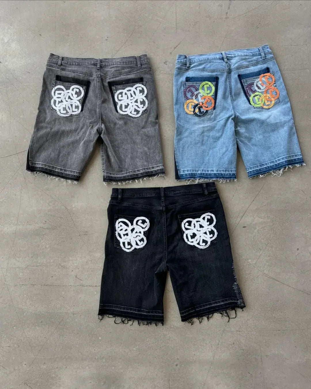 American denim shorts