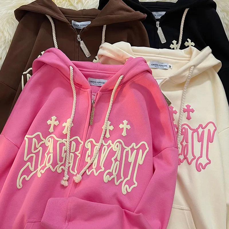 Women Zip Up Hoodie