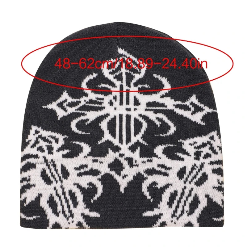 Unisex Cobweb Pattern Beanie
