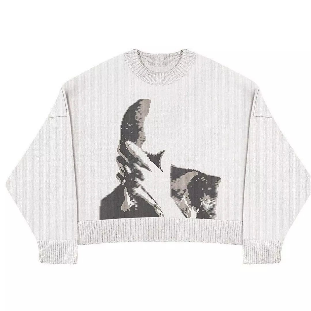 Woman Loose Knit Sweater