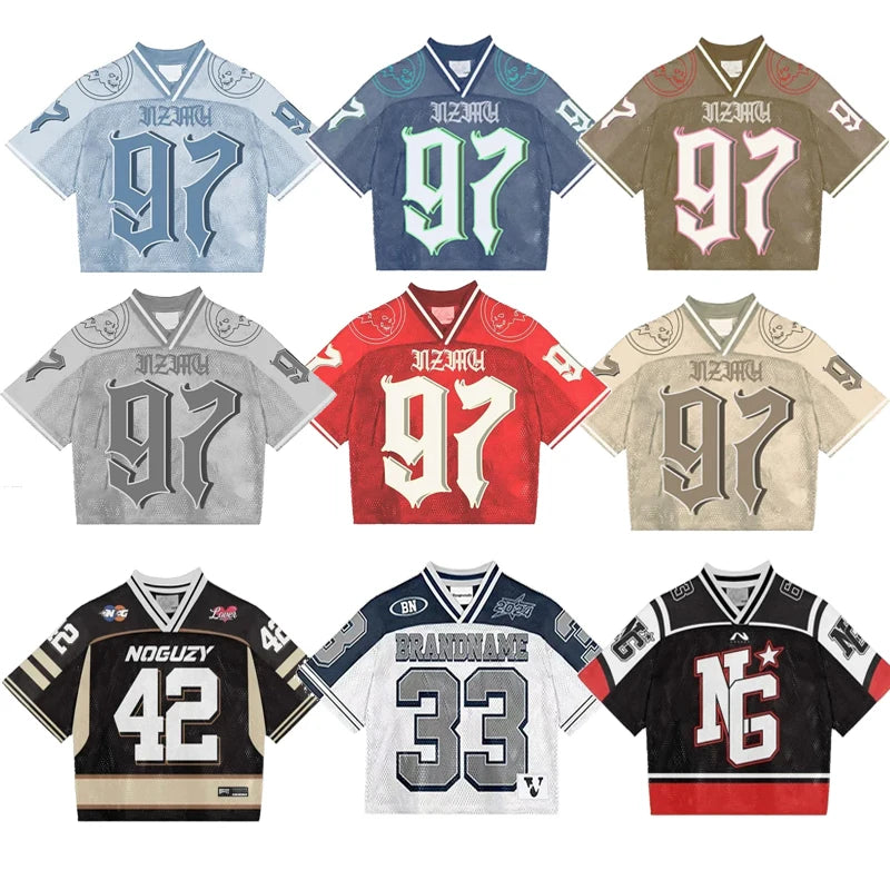 Splicing Loose Football Jersey