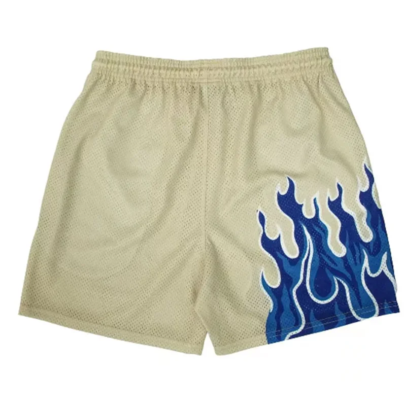 Mesh Flame Men Shorts