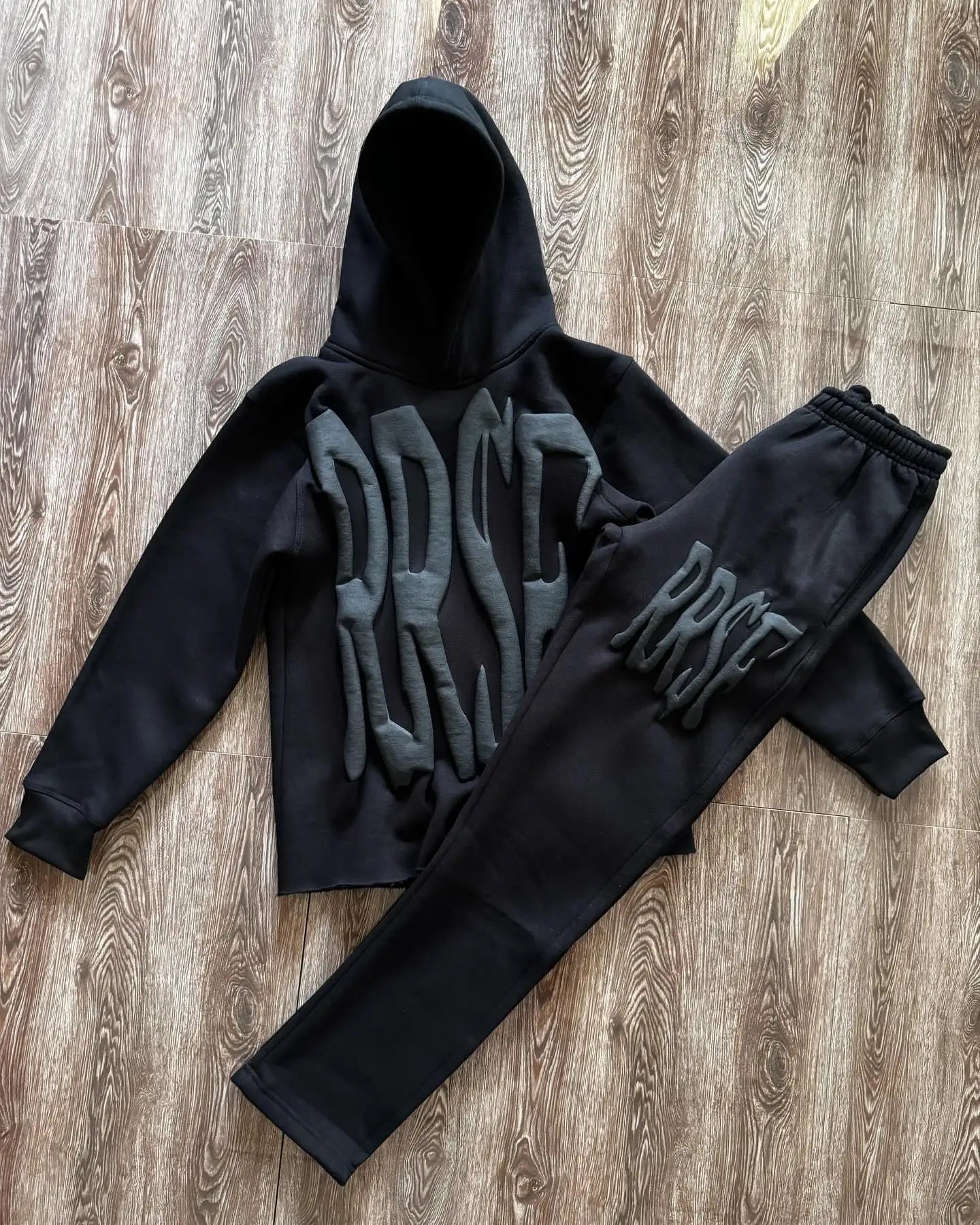 3D Letter Hoodie and Pants Set